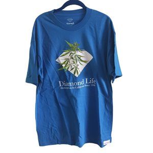 Diamond Supply Company t-shirt,  blue, large